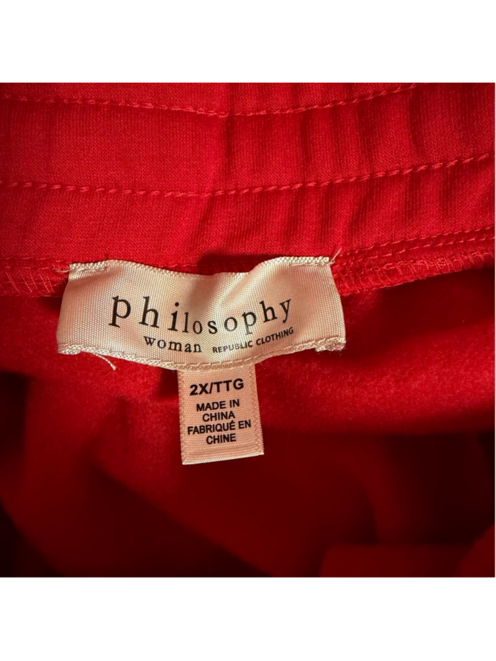 New NWT Women's Philosophy Red Gnome Christmas Pajama Set 2X 2 piece Holiday - Picture 11 of 16